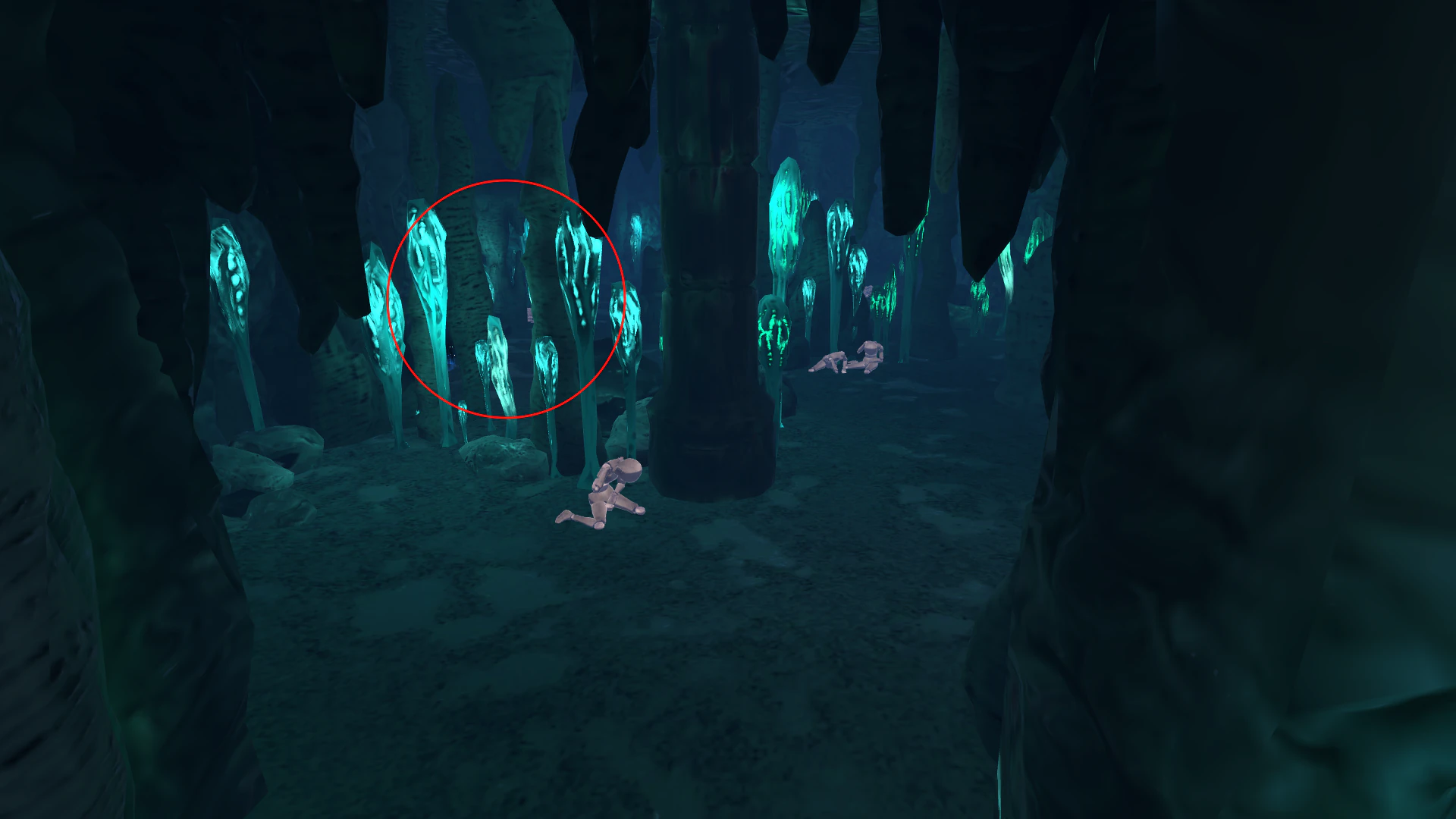 Path to falling rocks